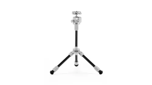 Tilta Tabletop Ball Head with 1-Stage Carbon Fiber Tripod Legs (3KG) Extendable Edition - Snow White