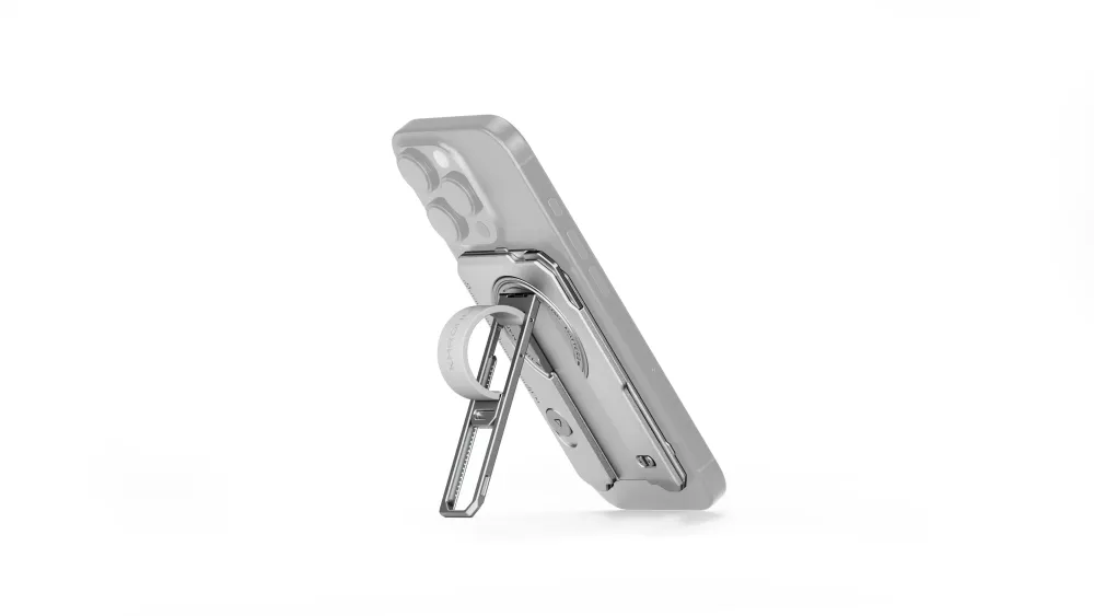 Tilta Khronos Multi-Functional Magnetic Backplate for iPhone 16 Pro - Titanium White