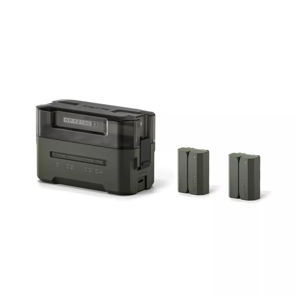 Tilta NP-FZ100 Charging Station Battery Kit (2 Batteries) - Green