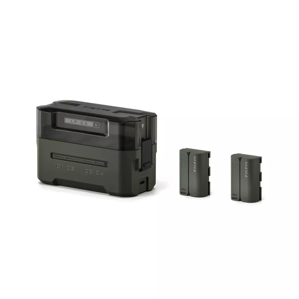 Tilta LP-E6P Charging Station Battery Kit (2 Batteries) - Green
