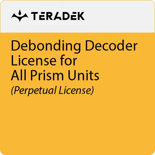 Teradek Debonding Decoder License för Alla Prism Enheter Perpetual/Evig Licens, 5 Streams