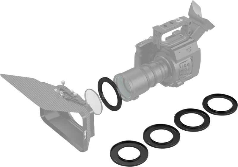 SmallRig 3410 Screw-In Reduction Ring Set (67, 72, 77, 82, 86mm - 114mm) For Matte Box 2660
