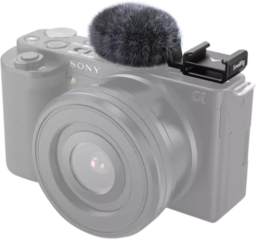 SmallRig 3526 Cold Shoe Adapter with windshield Kit For Sony ZV-E10 & ZV-1