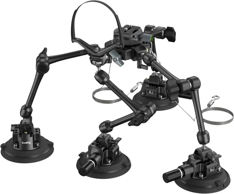 SmallRig 3565 All-in-One 4-Arm Suction Cup Camera Mount Kit for Vehicle Shooting SC-15K