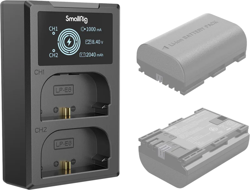 SmallRig 4084 Battery Charger For LP-E6 Batteries