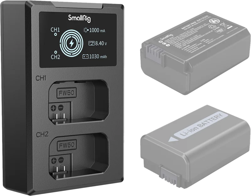 SmallRig 4081 Battery Charger For NP-FW50 Batteries