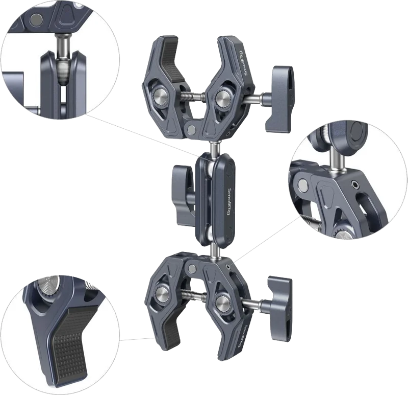SmallRig 4103 Super Clamp with Double Crab-shaped Clamps
