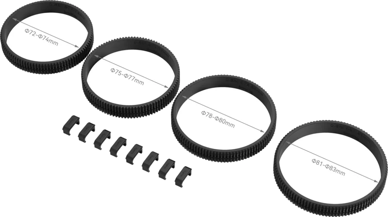 SmallRig 4187 Focus Gear Ring Seamless Kit (72-74 / 75-77 / 78-80 / 81-83 mm)