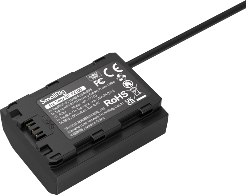 SmallRig 4253 D-Tap to NP-FZ100 Dummy Battery Power Cable