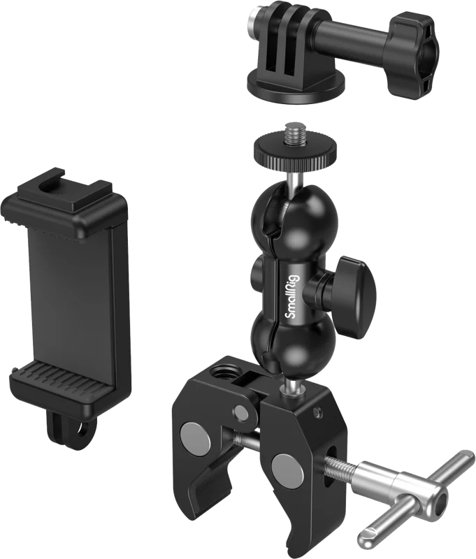 SmallRig 4373 Crab-Shaped Super Clamp Kit with Ballhead & Magic Arm