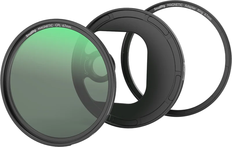 SmallRig 4728 Attachable CPL Filter with T-mount Filter Adapter (67mm)