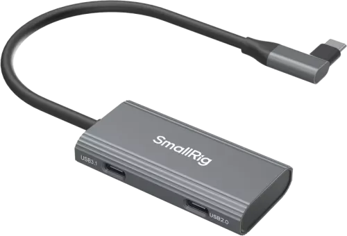 SmallRig 4598 USB-C Hub 4-in-1 PD/USB-C 3.1/USB-C 2.0 with Audio Adapter