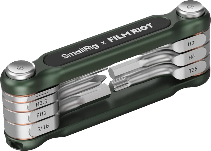 SmallRig 4812 x FILM RIOT 7-in-1 Folding Wrench Set with Multiple Angle Positioning Green