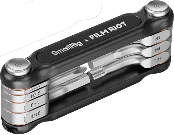 SmallRig 4374 x FILM RIOT 7-in-1 Folding Wrench Set with Multiple Angle Positioning Black