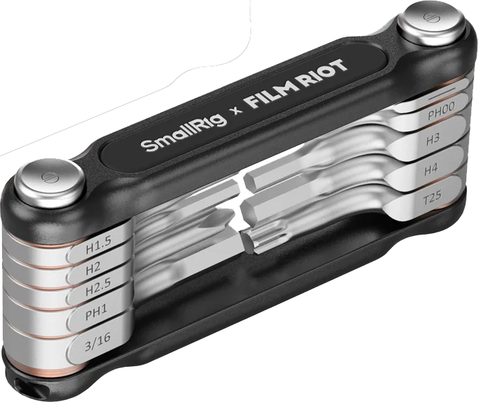 SmallRig 4375 x FILM RIOT 10-in-1 Folding Wrench Set with Multiple Angle Positioning Black