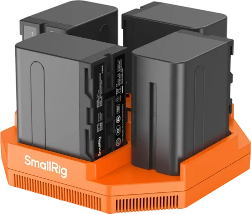 SmallRig 4834 NP-F970 4-Channel Camera Battery Charger & 4-Battery Kit