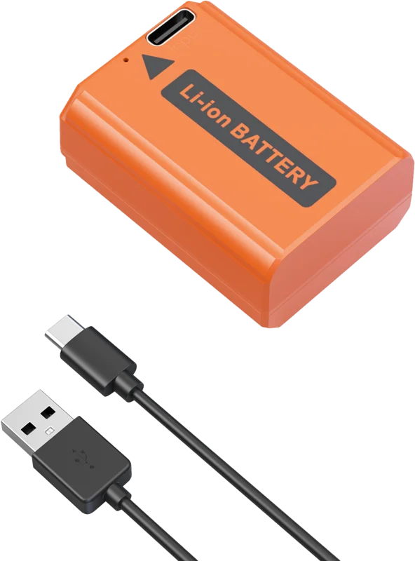 SmallRig 4965 NP-FW50 USB-C Rechargeable Camera Battery Orange