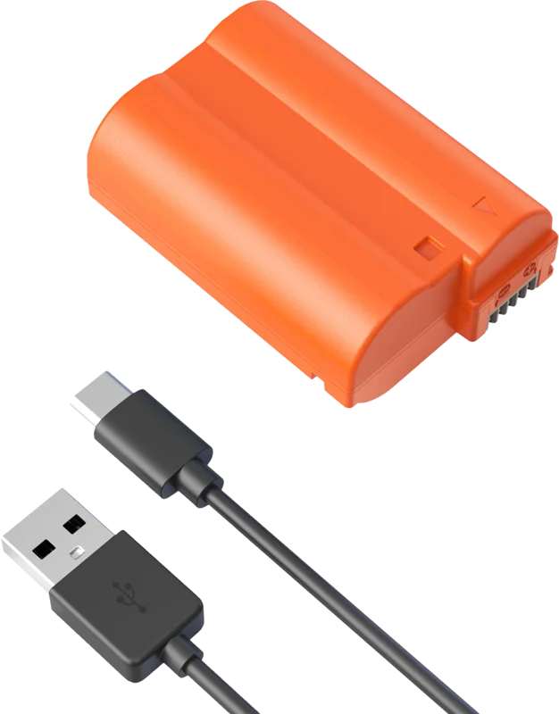 SmallRig 4966 EN-EL15c USB-C Rechargeable Camera Battery Orange
