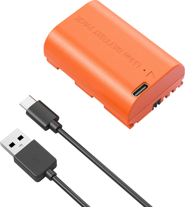 SmallRig 4968 LP-E6NH USB-C Rechargeable Camera Battery Orange