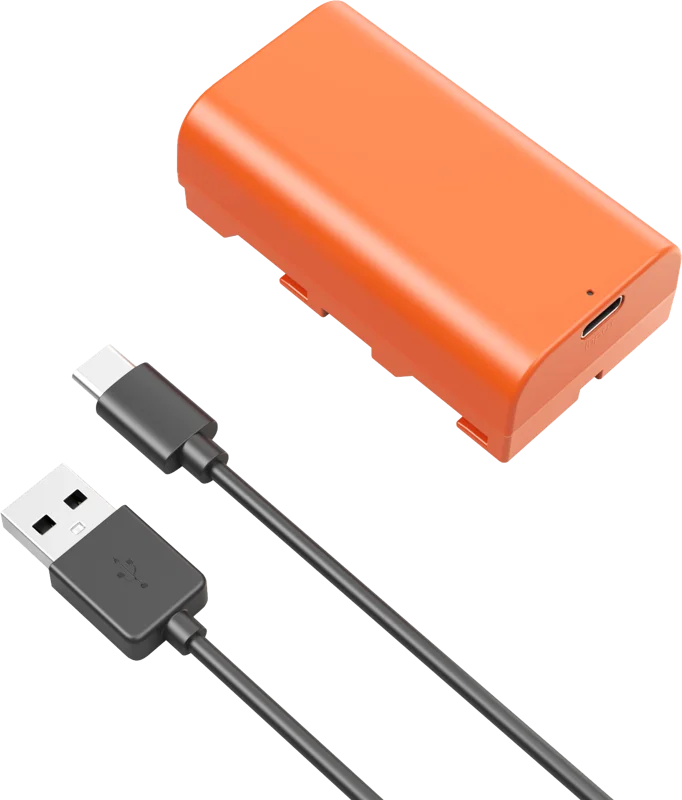 SmallRig 4971 NP-F550 USB-C Rechargeable Camera Battery Orange