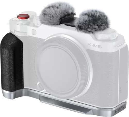 SmallRig 4875 L-Shape Mount Plate with Silicone Handle for FUJIFILM X-M5 Sliver