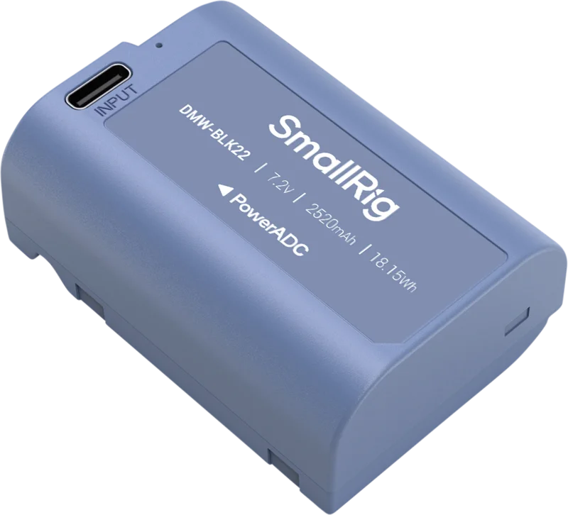 SmallRig 4906 Camera Battery USB-C Rechargeable DMW-BLK22
