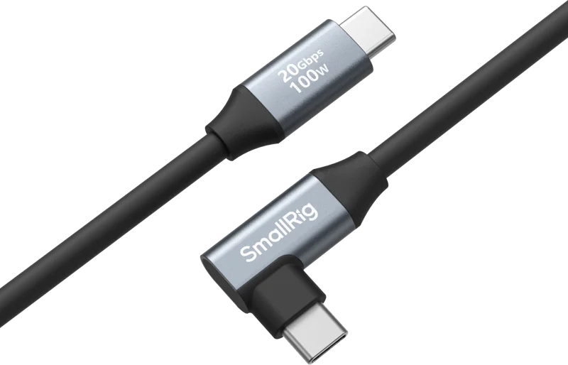 SmallRig 4790 USB-C (Straight) to USB-C (Angled) Data Cable 35cm