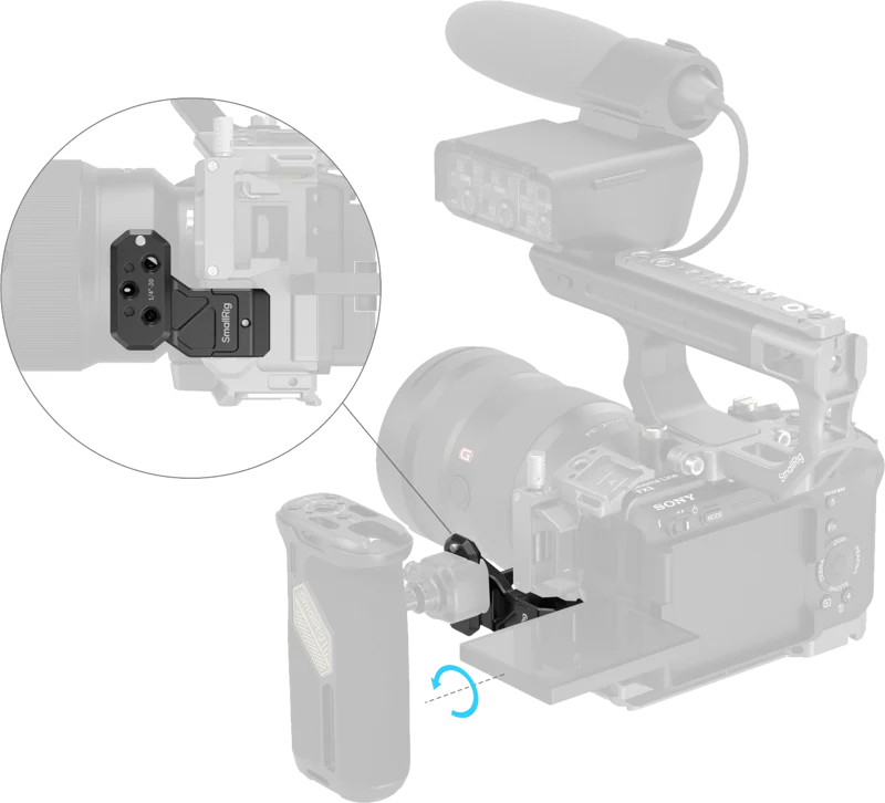 SmallRig 4458 Side Handle Extension Adapter Part with NATO Clamp