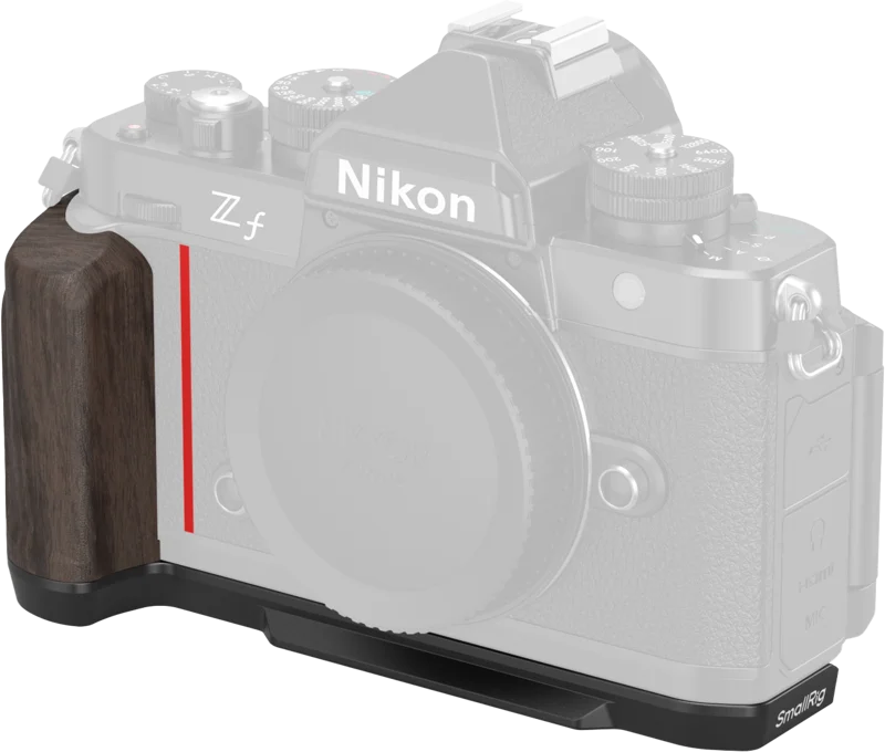 SmallRig 4801 L-Shape Mount Plate with Wooden Handle for Nikon Z f