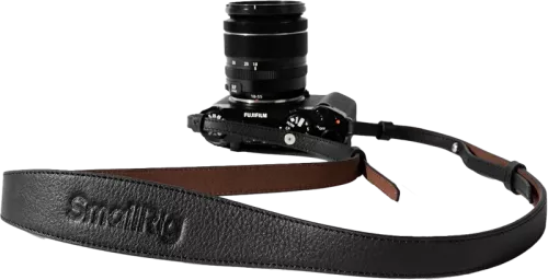 SmallRig 5208 Universal Leather Camera Shoulder Strap Black