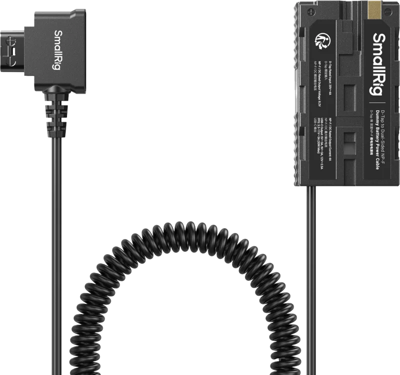 SmallRig 4884 D-Tap to Dual-Sided NP-F Dummy Battery Power Cable