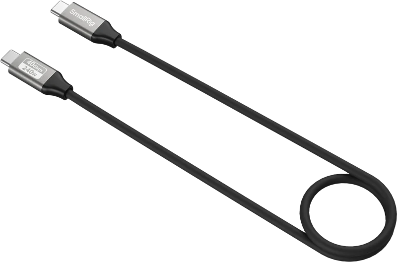 SmallRig 5074 USB-C Data Cable (Straight to Straight, 60cm (40Gbps + 240W + 8K)