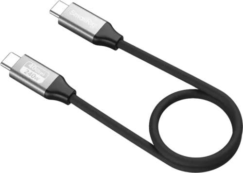 SmallRig 5073 USB-C Data Cable (Straight to Straight, 35cm (40Gbps + 240W + 8K)