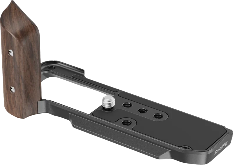 SmallRig 5260 L-Shape Mount Plate with Wooden Handle for FUJIFILM X-M5 Black