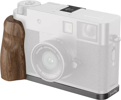 SmallRig 5394 L-Shaped Mount Plate with Wooden Handle for FUJIFILM X half Charcoal Silver