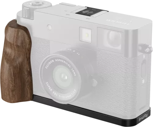 SmallRig 5224 L-Shaped Mount Plate with Wooden Handle for FUJIFILM X half Black