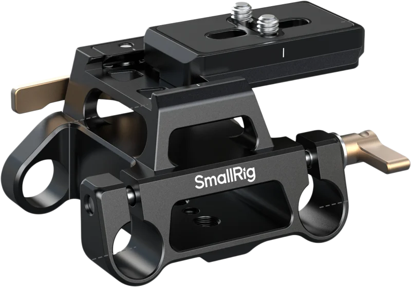 SmallRig 5365 Arca-Type Mount Plate Kit with 15mm Dual Rod Clamp
