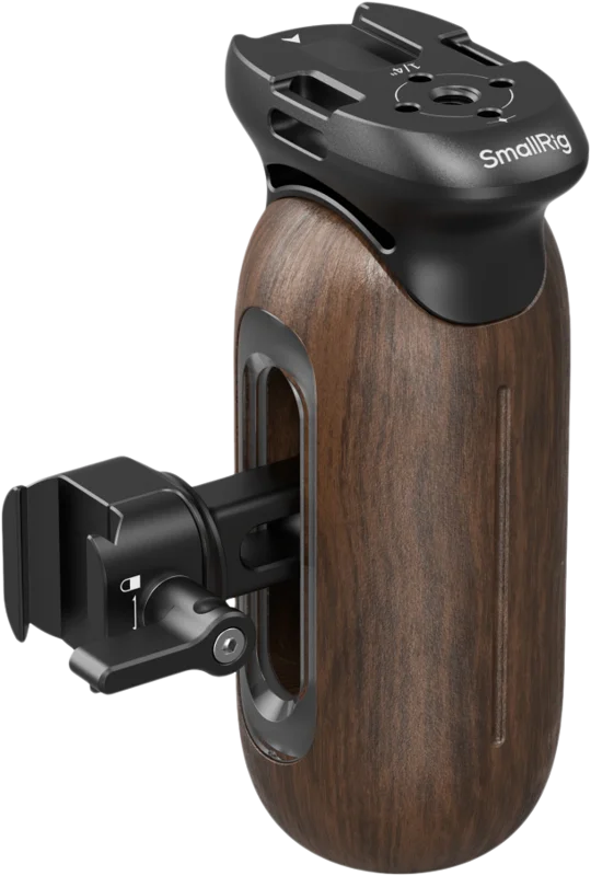 SmallRig 5239 Wooden Side Handle with NATO Clamp