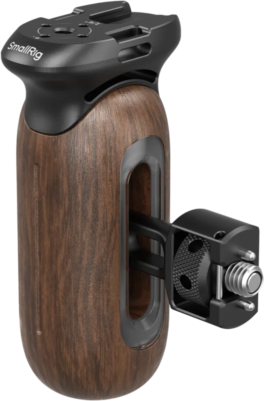 SmallRig 5238 Wooden Side Handle with 1/4"-20 & 3/8''-16 ARRI Locating Screws