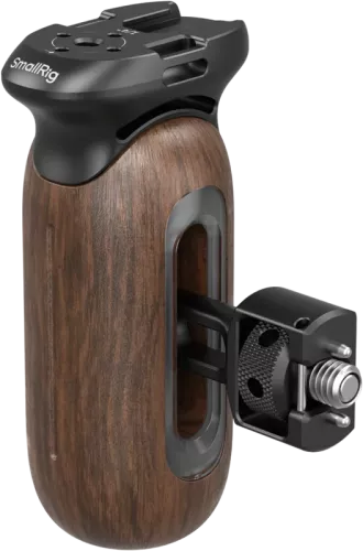SmallRig 5238 Wooden Side Handle with 1/4"-20 & 3/8''-16 ARRI Locating Screws
