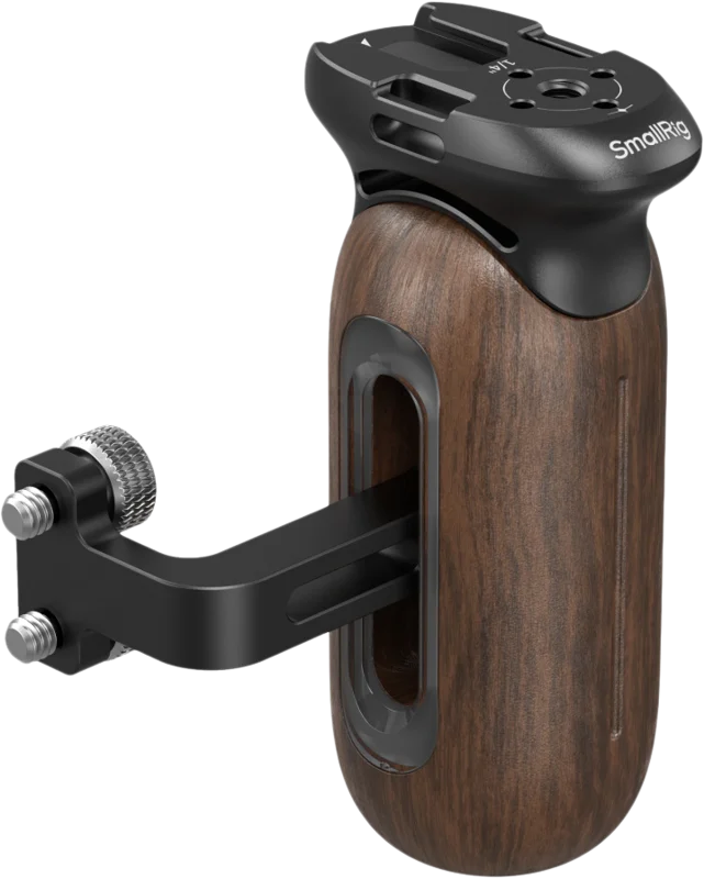 SmallRig 5237 Wooden Side Handle with 1/4"-20 Screw