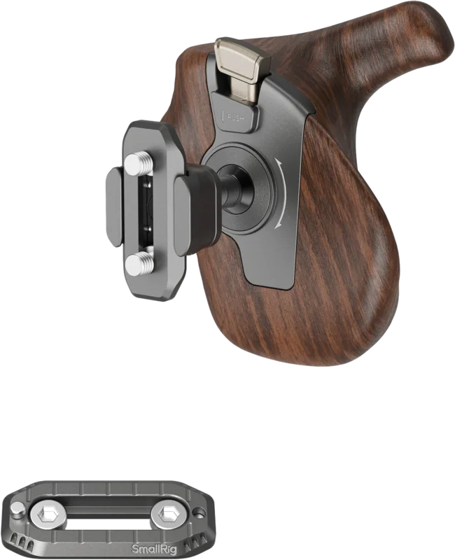 SmallRig 5192 ImageGrip Series Wooden Handle with NATO Clamp (Right Side)