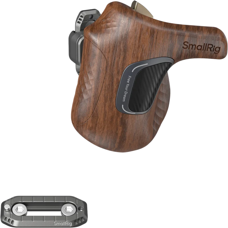 SmallRig 5161 ImageGrip Series Wooden Handle with NATO Clamp (Left Side)