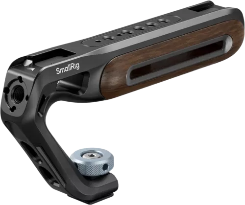 SmallRig 5250 Wooden Top Handle with Cold Shoe Mount