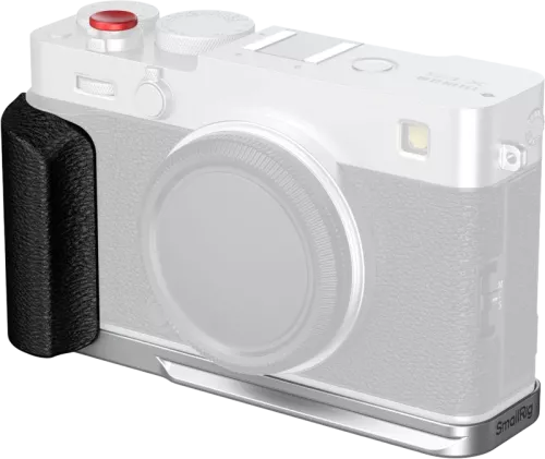 SmallRig 5447 L-Shaped Mount Plate with Silicone Handle for FUJIFILM X-E5 Silver