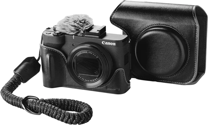 SmallRig 5386 Leather Case Kit for Canon PowerShot V1 Black
