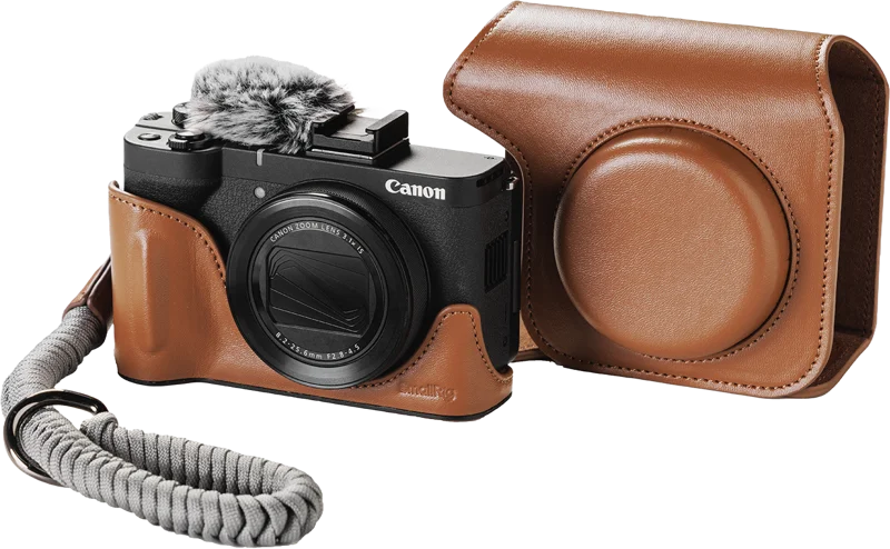 SmallRig 5385 Leather Case Kit for Canon PowerShot V1 Brown