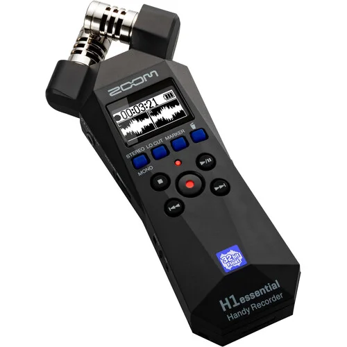Zoom H1essential 2-Track 32-Bit Portabel Float Ljudinspelare