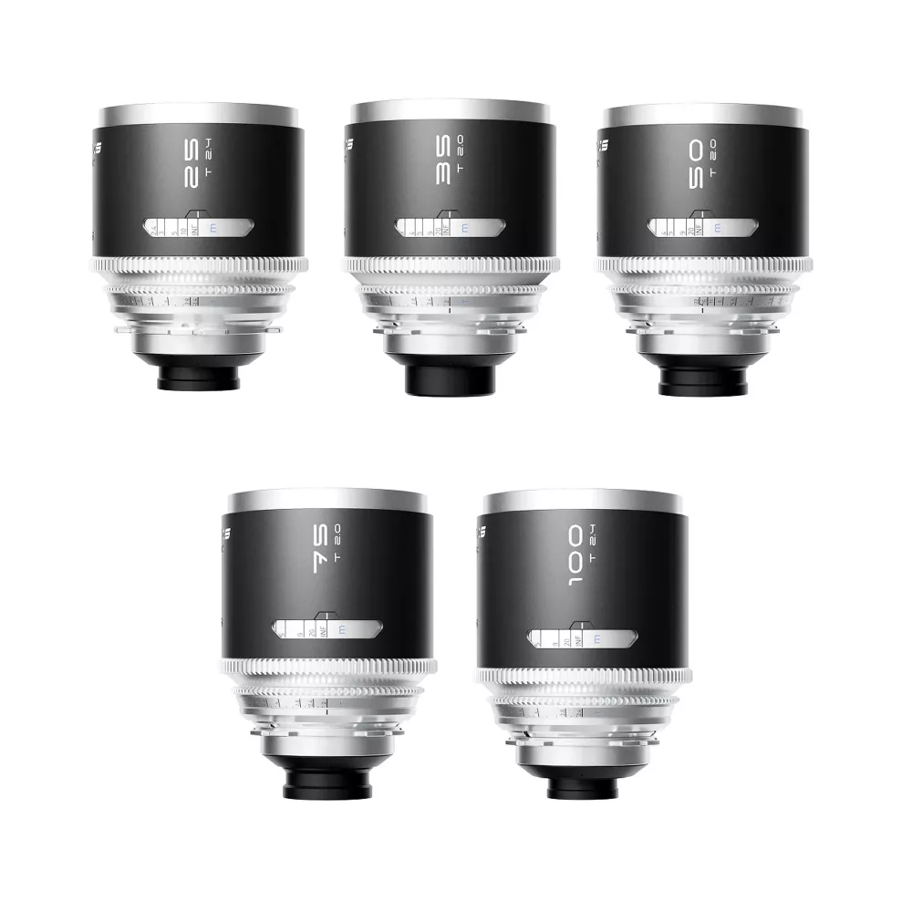 Blazar Mantis (25mm,35mm, 50mm, 75mm, 100mm )  1.33x Anamorphic 5-Lens Set