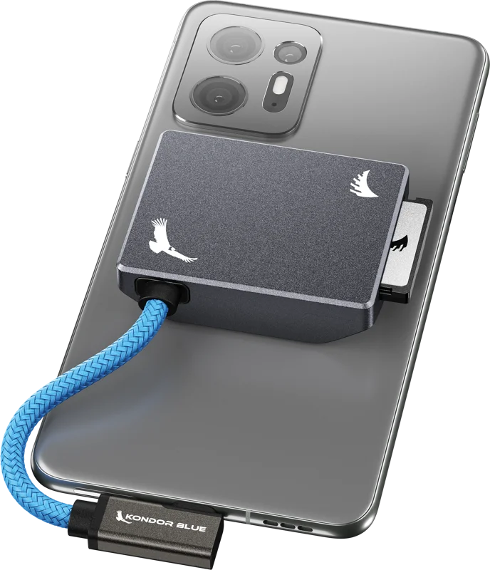 Angelbird Kondor Blue CFexpress B Recording Module (MagSafe Compatible External) Space Gray